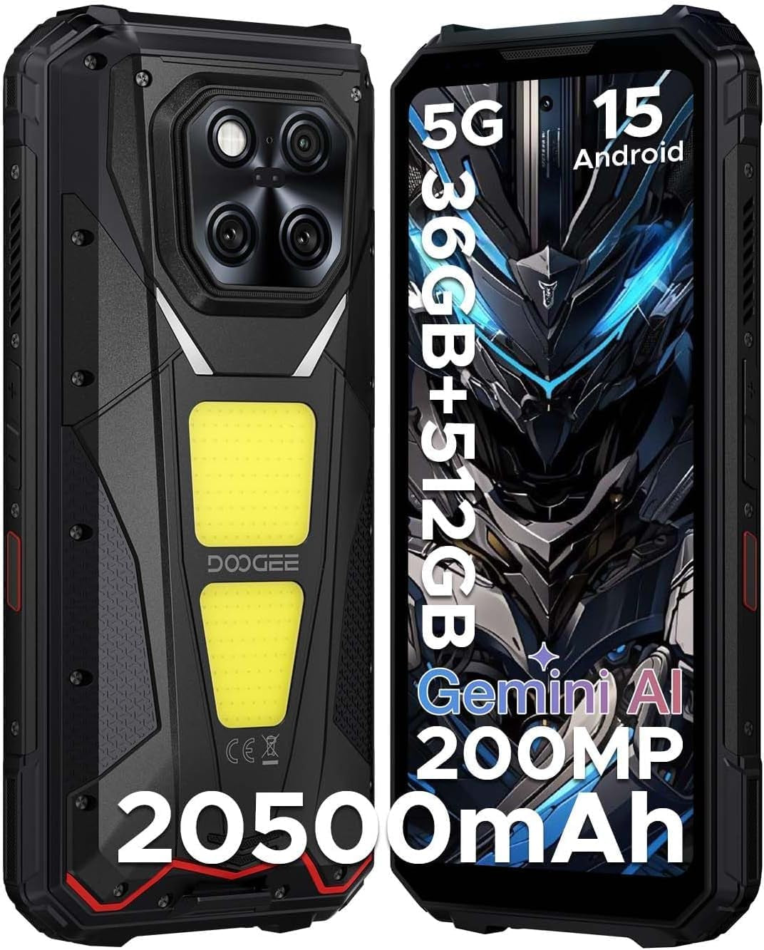 V MAX Play 5G Rugged Phone with 100 Lumens Projector,36Gb+512Gb/2Tb,200Mp+32Mp Camera,Dimensity 7300 Rugged Smartphone,20500Mah,6.78" Fhd+120Hz,1200Lm Dual Camping Lights,Waterproof/Nfc/Wifi6E