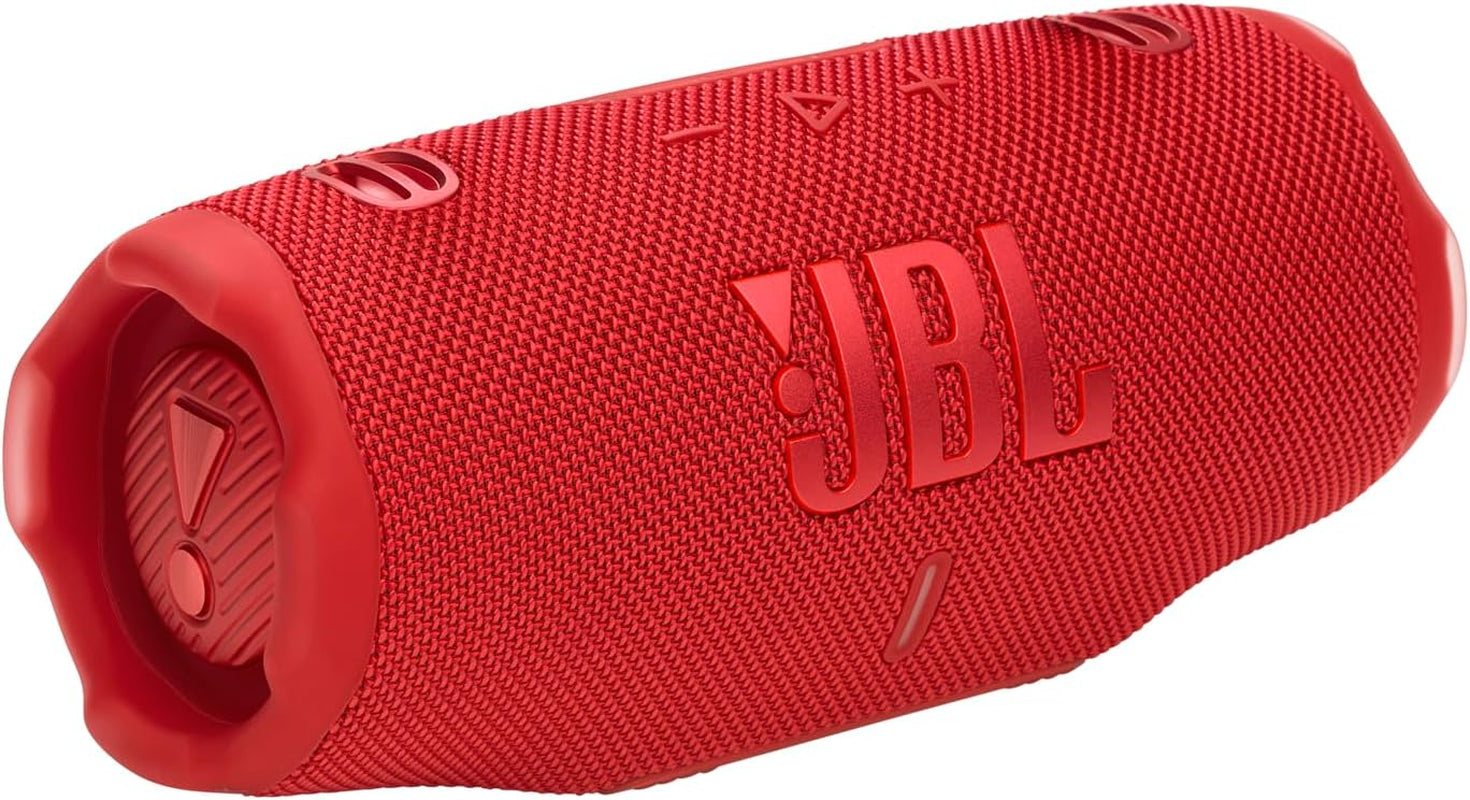 Charge 6 - Portable Waterproof & Drop-Proof Bluetooth Speaker, Bold Pro Sound with AI Sound Boost, 28Hrs of Playtime, Built-In Powerbank & Comes with a Sturdy/Removable Carrying Strap (Black)