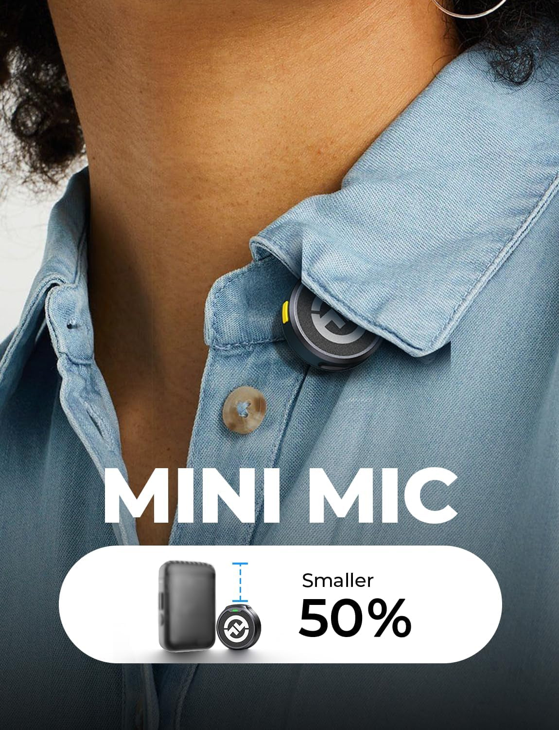 Lark M2 Wireless Microphone for Iphone/Camera/Android/Pc, 48Khz/24-Bit High Fidelity Audio, 300M Range, Noise Cancelling, 40H Use, Youtube, Vlog, Streaming (2TX + 3RX + Charging Case)