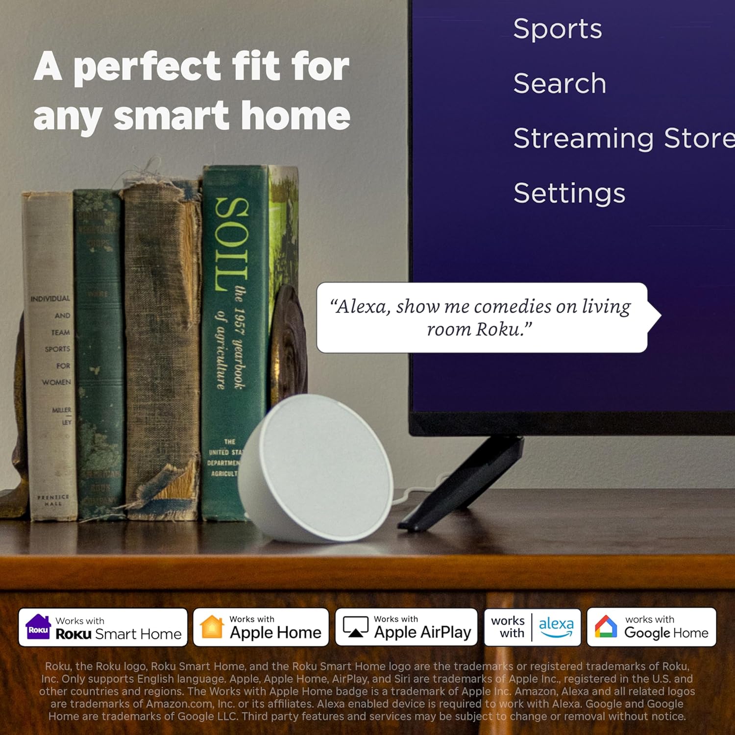 Roku Streaming Stick 4K - Dispositivo de transmisión HDR y Dolby Vision Roku para TV con control remoto por voz y Wi-Fi de largo alcance - TV gratis y en vivo