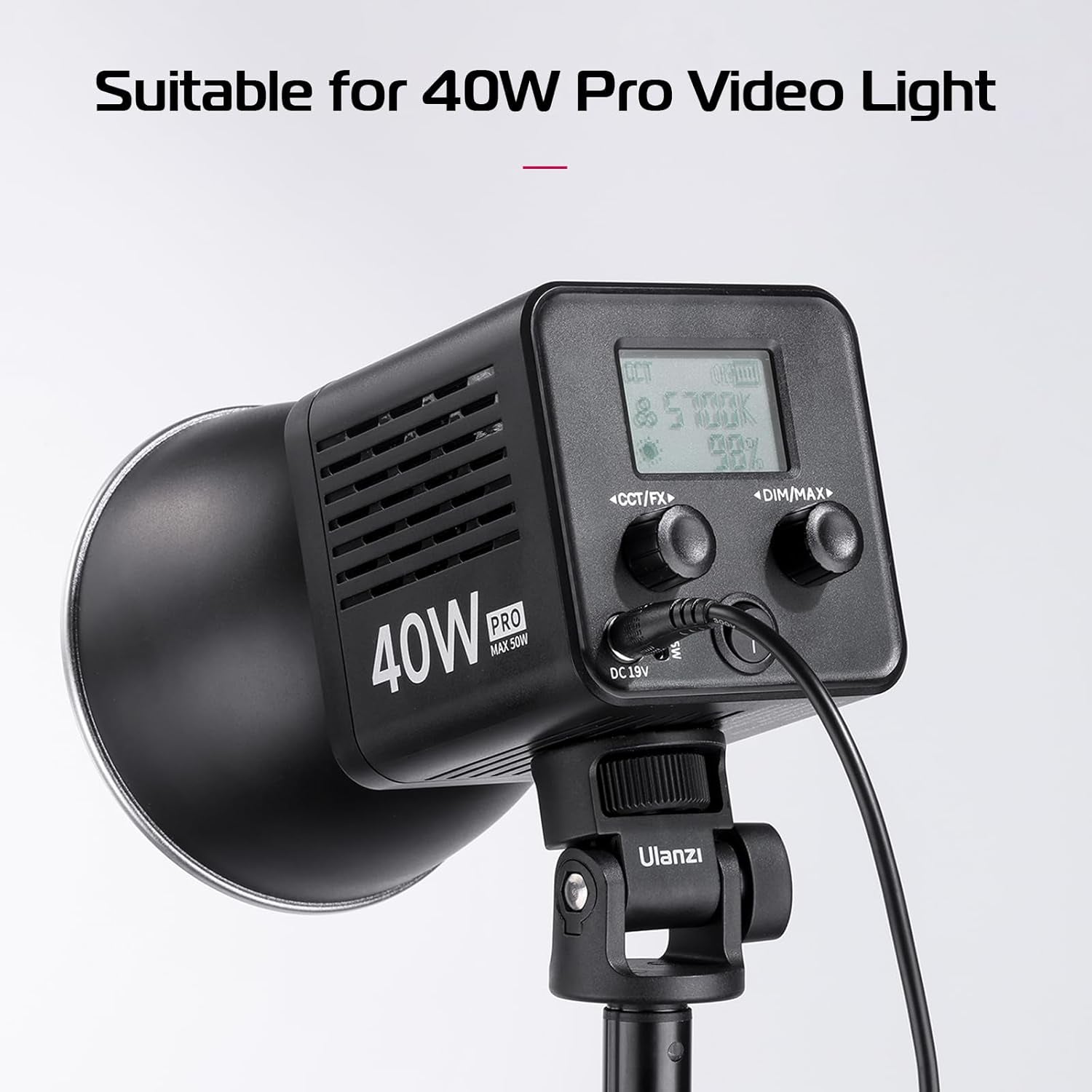 HT005 DC Aapter 19V/3.42A 64.98W Output for L023 40W Pro Portable Continuous Output Lighting.