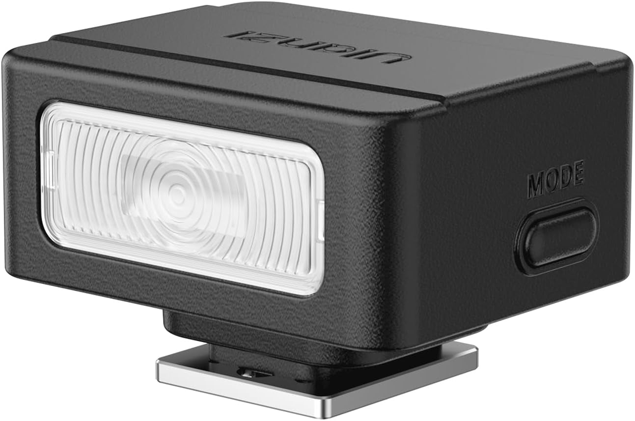 SL01 Mini Flash Speedlite, GN8 6500K Camera Flash Light Compatible with Sony Canon Fuji Nikon Panasonic Pentax Olympus Leica Camers Flash, 4 Power Levels Mini Camera Flash NOT for Sony ZV-1F