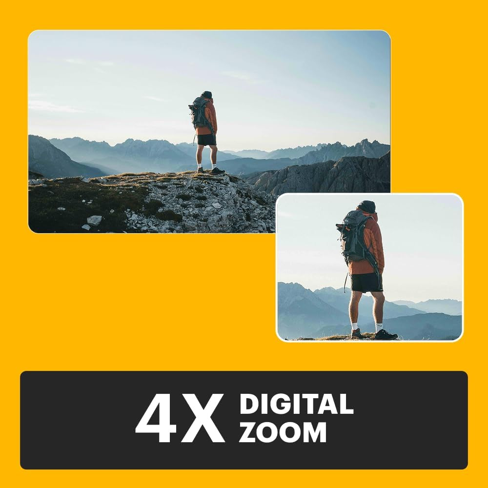 PIXPRO C1 Friendly Zoom Digital Camera - 13MP Compact Point and Shoot with 2.8” 180° Tilt LCD Flip Screen, Retro Vintage Design with 4X Zoom and 1080P Full HD Video for Travel, Vlogging, Black