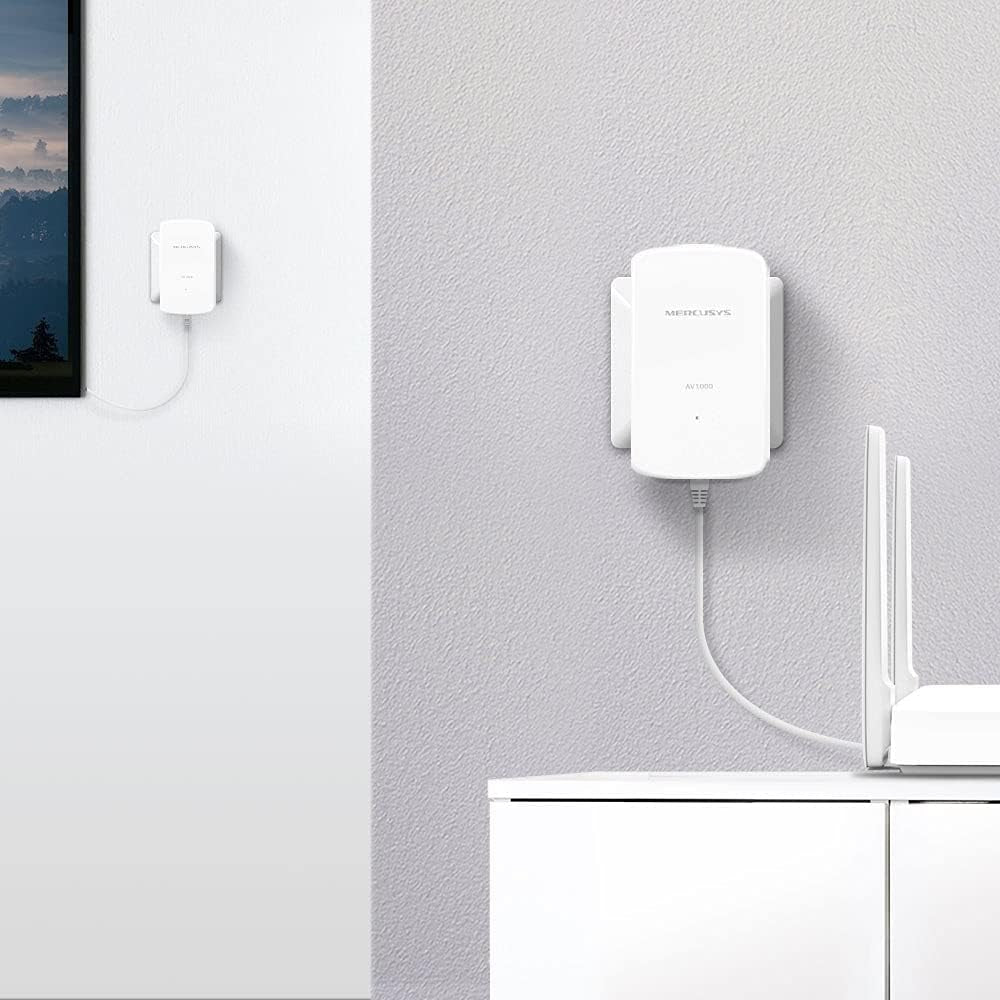 MP500 KIT AV1000 Gigabit Powerline Starter Kit (UK Plug)