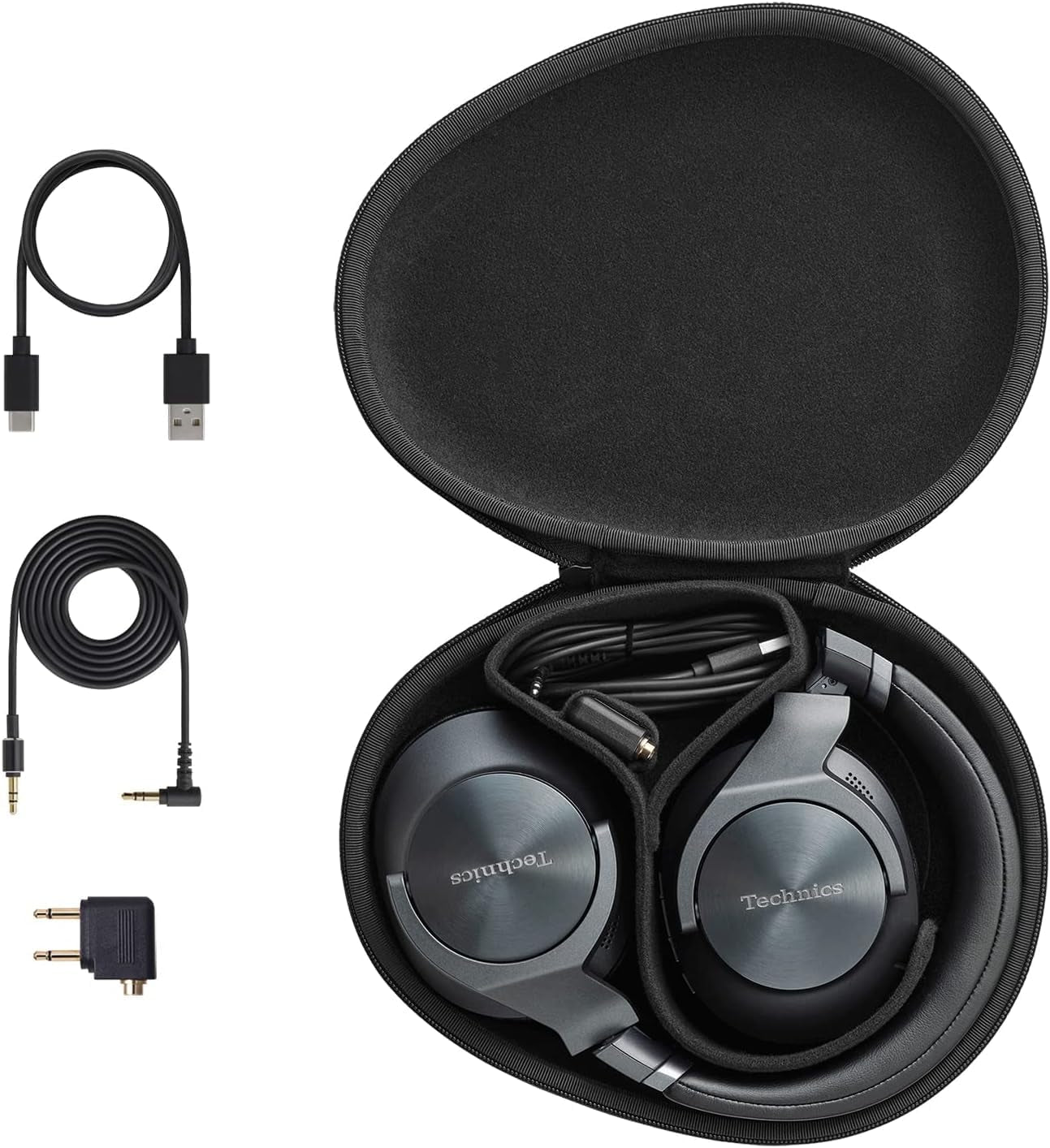 '- Wireless Noise Cancelling Over-Ear Headphones with 2 Device Multipoint Connectivity - EAH-A800-K Black