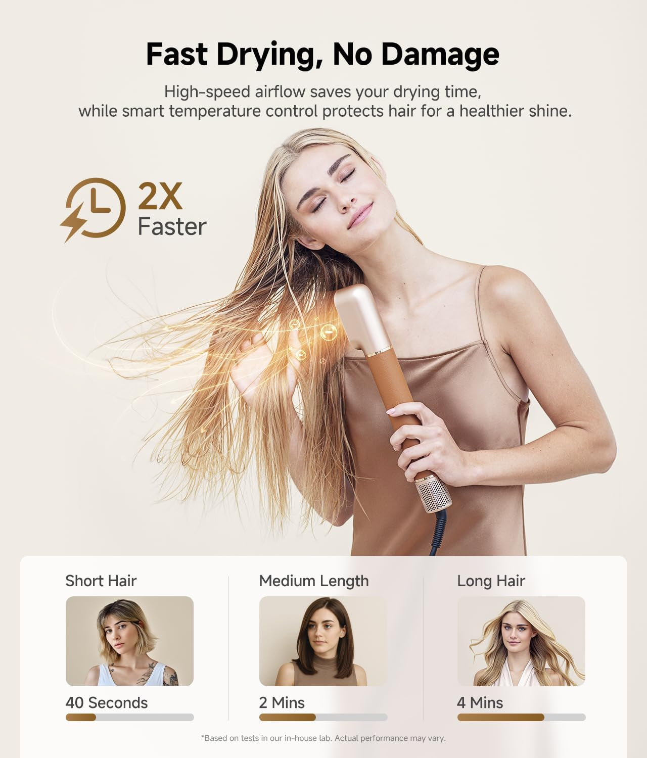 Airstyle Pro 7-In-1 Hair Styler & High Speed Dryer | Snap-On Attachments for Curling, Smoothing, Volumizing | Fast Drying, Frizz Control, Cool Shot | Luxury Leather Package, 120V Voltage