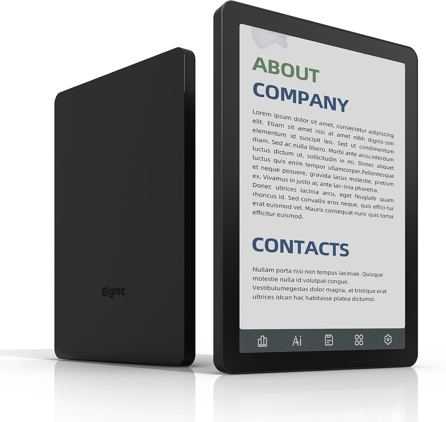 B6 Color Ebook Reader, 6 Inch E-Paper Tablet, 4GB+64GB Storage, Android 14, Black