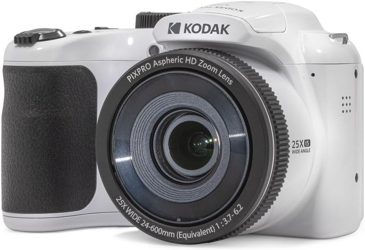 PIXPRO AZ255-BK 16MP Digital Camera 25X Optical Zoom 24Mm Wide Angle Lens Optical Image Stabilization 1080P Full HD Video 3" LCD Vlogging Camera (Black)