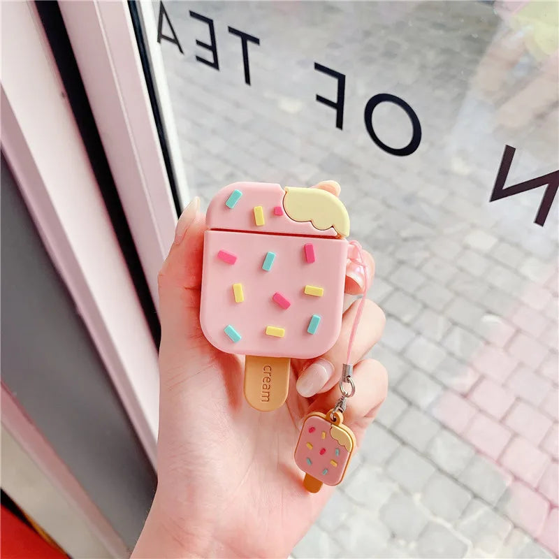 For Airpods 4 Case 3D Snacks Sugar Drinks Creative Earphone Case for Airpods Pro 1 2 3 Cartoon Silicone Cover for Airpods Pro 3