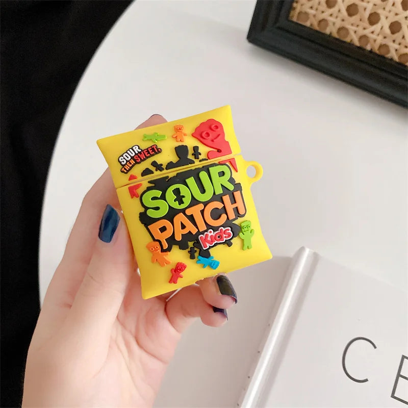 For Airpods 4 Case 3D Snacks Sugar Drinks Creative Earphone Case for Airpods Pro 1 2 3 Cartoon Silicone Cover for Airpods Pro 3