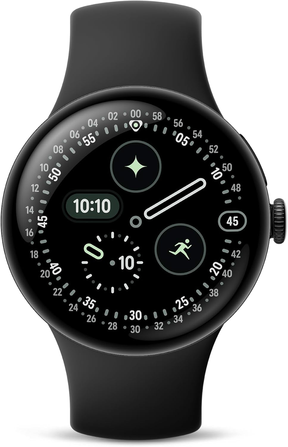 Pixel Watch 4 (45Mm) - Android Smartwatch with Heart Rate and Sleep Tracking - 40-Hour Battery - Fitness Tracking -  AI - Satin Moonstone Aluminum Case - Moonstone Active Band - Wi-Fi