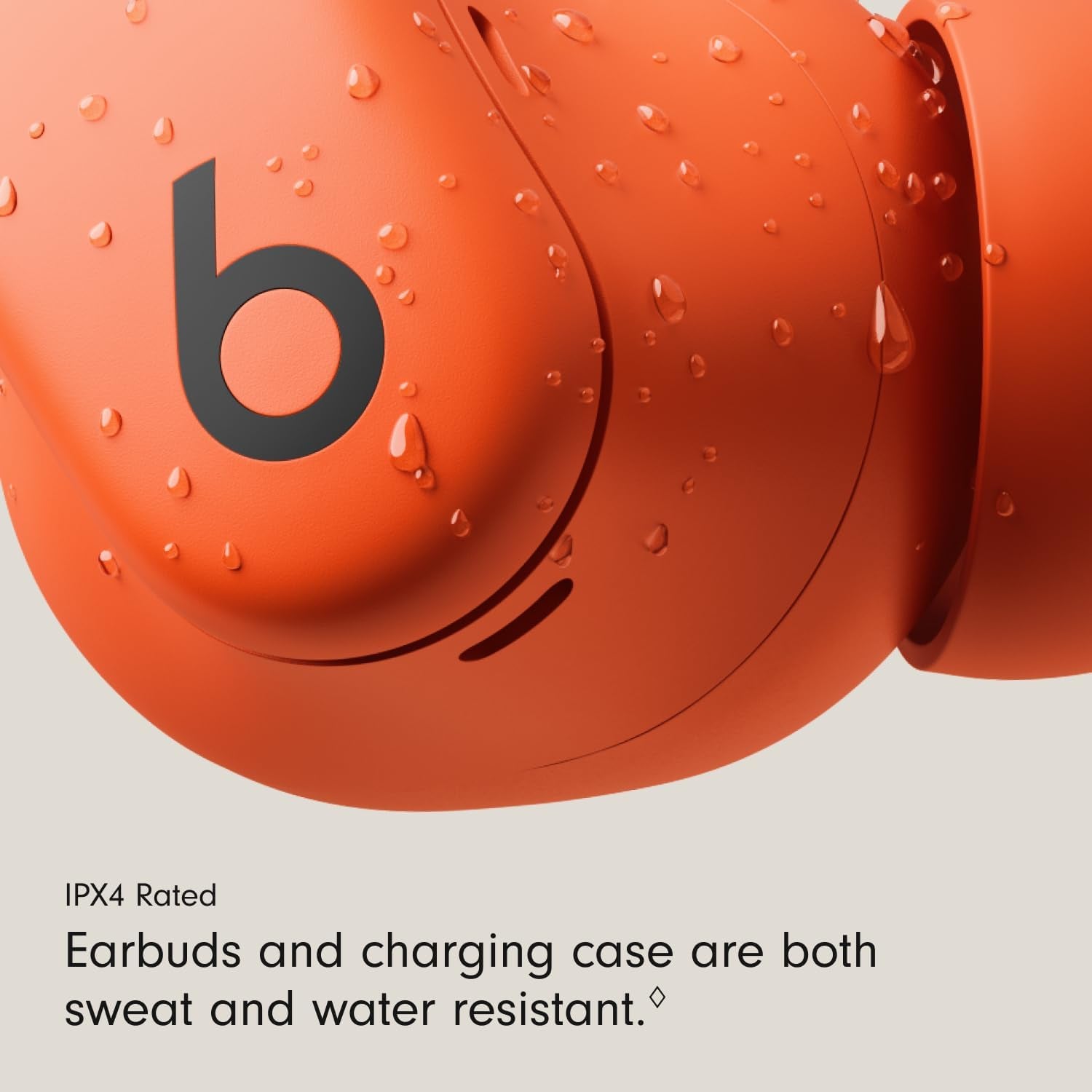 Power Fit - Wireless Noise Cancelling Workout Earbuds with Secure-Fit Wingtips, up to 30-Hour Battery Life, Sweat & Water Resistant, Apple & Android Compatible - Spark Orange