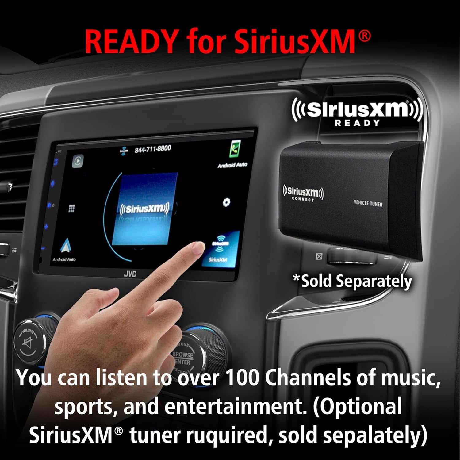 KW-M690BW 6.8" Capacitive Touchscreen Car Stereo – Wireless Apple Carplay & Android Auto, Bluetooth, USB Mirroring, 13-Band EQ