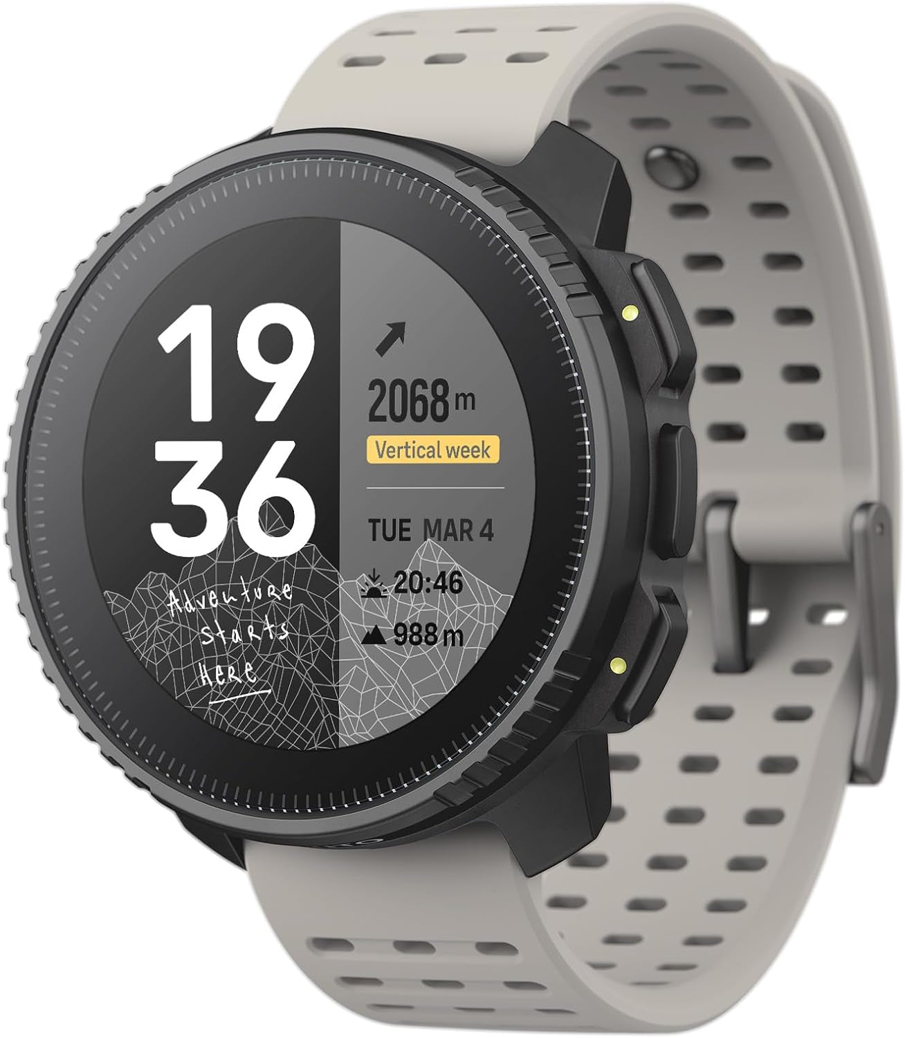 Vertical GPS Adventure Watch, Activity Tracker W/Dual-Band GNSS & Offline Maps, Supports 95+ Sports, Training Metrics & Recovery Insights, Solar Charging Opt. for 1Yr Daily Use