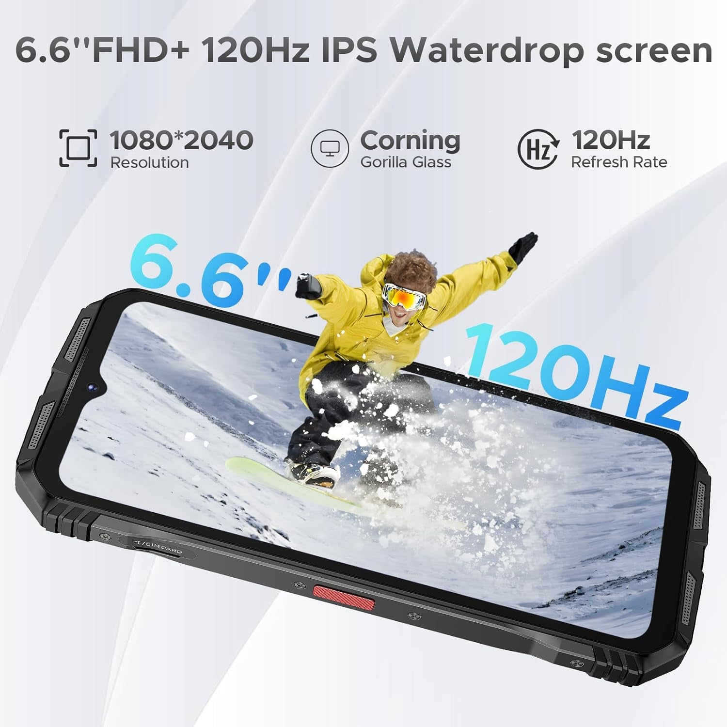 S118 Pro (2025) Rugged Phone 5G,10800Mah(33W) 24GB+512GB/2TB Rugged Smartphone Unlocked,Ddr5,108Mp+20Mp Night Vision,6.6''Fhd+120Hz Cell Phone,Dual Sim/Dual Unlock/Nfc/Gps/Otg/Wifi 6
