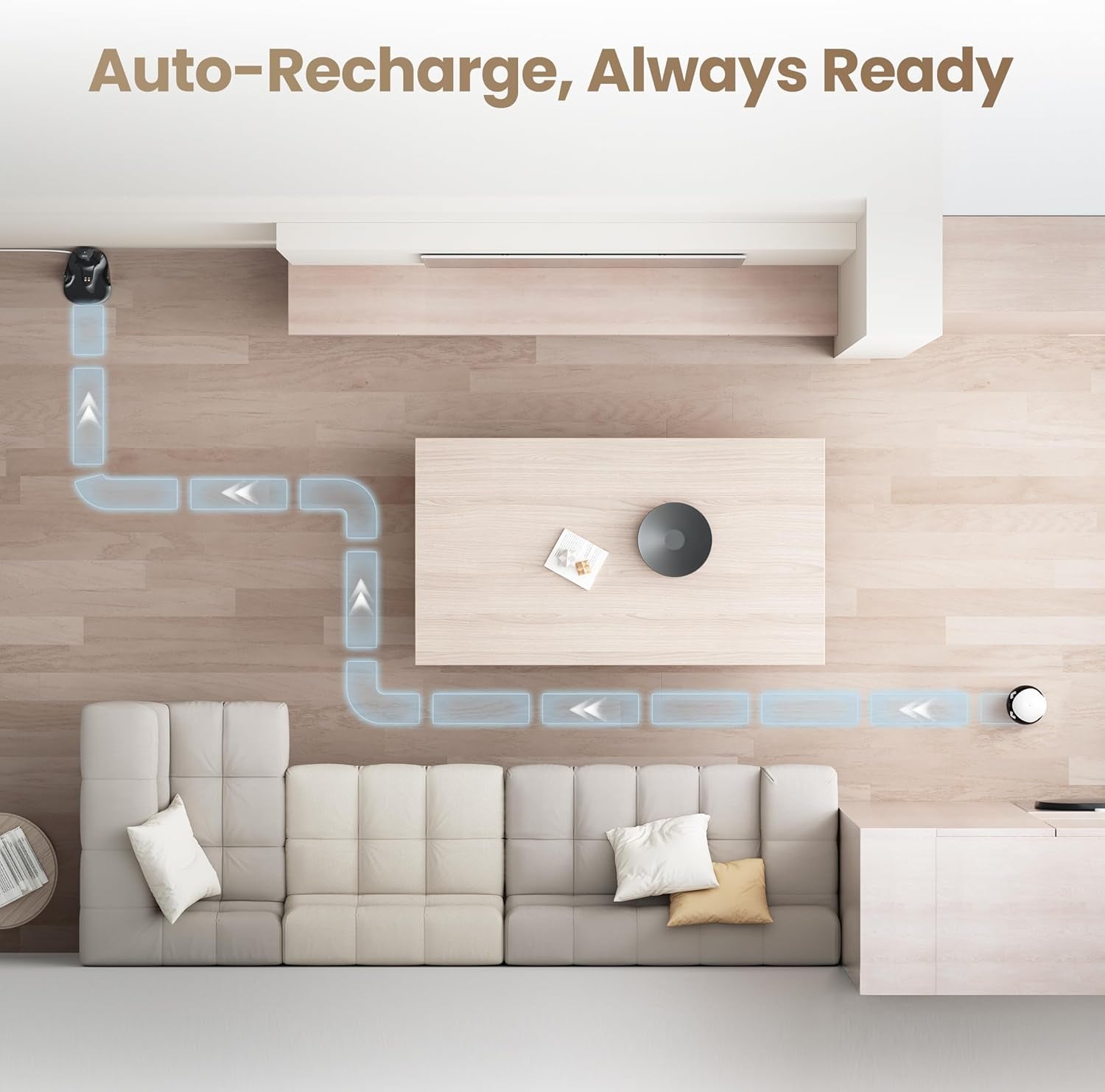 Air 2 Familybot Indoor Security Camera Robot: 2K Pet Camera, Movable Home Robot, Custom Facial Expression, Auto-Recharge, Battery-Operated, 2-Way Talk, Night Vision(Jay Blue)