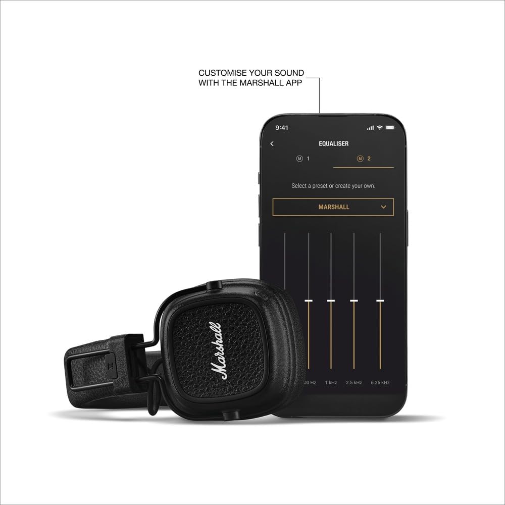 Marshall Major V | Auriculares On-Ear | 100+ Horas y Carga Inalámbrica