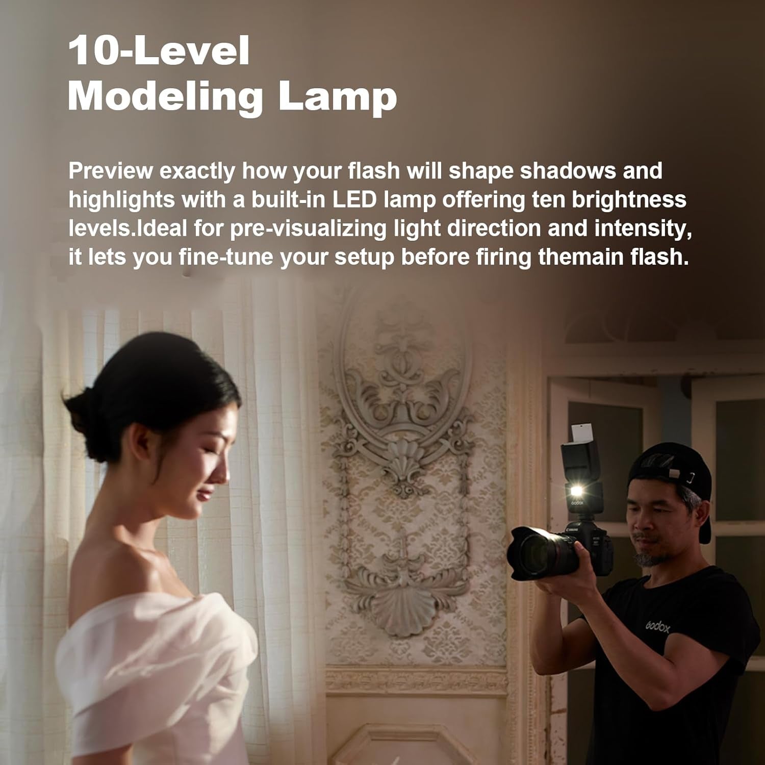 V480 for Sony  TTL Flash - GN50 HSS 1/8000S/650 Flashes/1.7S Recycle/Built-In Modeling Light/Li-Ion Battery/Touchscreen/2.4G Wireless Flash/Ttl Camera Speedlight for Sony