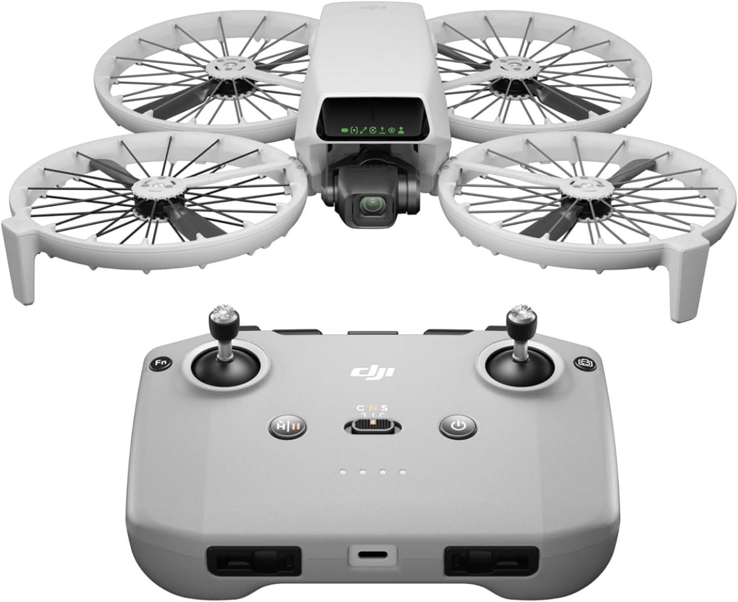 Flip with RC 2 Screen Remote Controller, Follow Me Drone with 4K UHD Camera for Adults, under 249 G, 3-Axis Gimbal Stabilization, 44000Ft/13Km Video Transmission, Palm Takeoff, 31-Min Flight Time