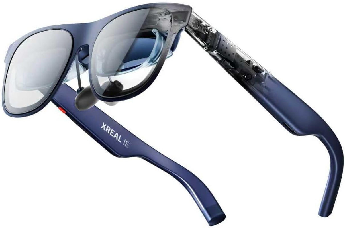 1S AR Glasses, 500" Virtual Screen Smart Glasses with 52° FOV, Native 3Dof, 3D Mode, Powered by X1 Chip, Supports All USB-C DP Devices Including Iphone 17/16/15, Supports Switch 2 with  Neo