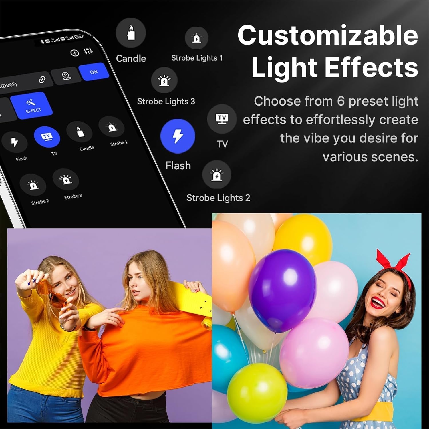 Vl-200Bi Video Light, 200W Bi Color LED Video Light COB Fill Light Continuous Output Lighting with APP Control, 2700K-6500K, 6 Scenes Bowens Mount Studio Light for Photography Video Recording