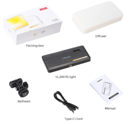 ULANZI VL200 Luz de Vídeo LED Bi-Color