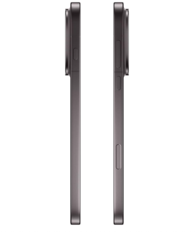 Smartphone OPPO Find X9 Pro gris, perfiles laterales con botones y cámara.