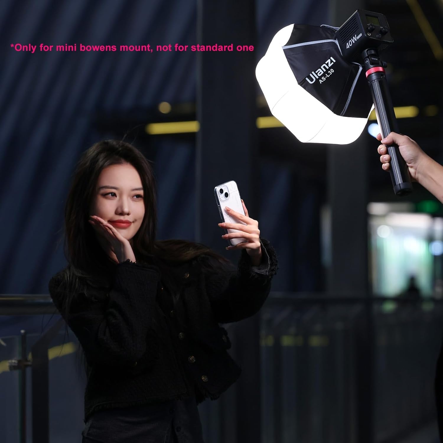 Mini Lantern Softbox Soft Light Modifier【Not Compatible W Standard Bowens Mount】 11.8 Inch, Quick-Setup, Quick-Folding W Storage Carrying Bag(Light Stand or Mount Not Included)