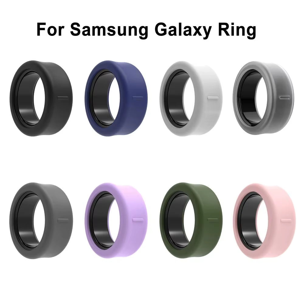 Silicone Smart Ring Protective Case Elastic Anti-Scratch Silicone Cover Accessories Sweat-Resistant for Samsung Galaxy Ring