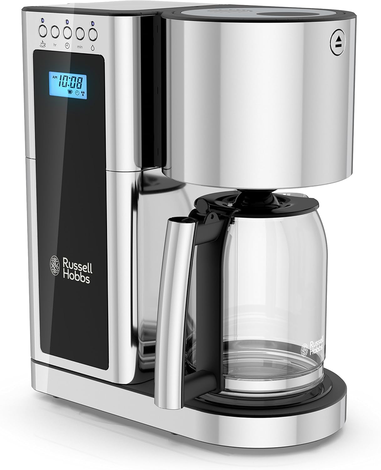 CM8100GYR Glass Series 8-Cup Coffeemaker, Silver