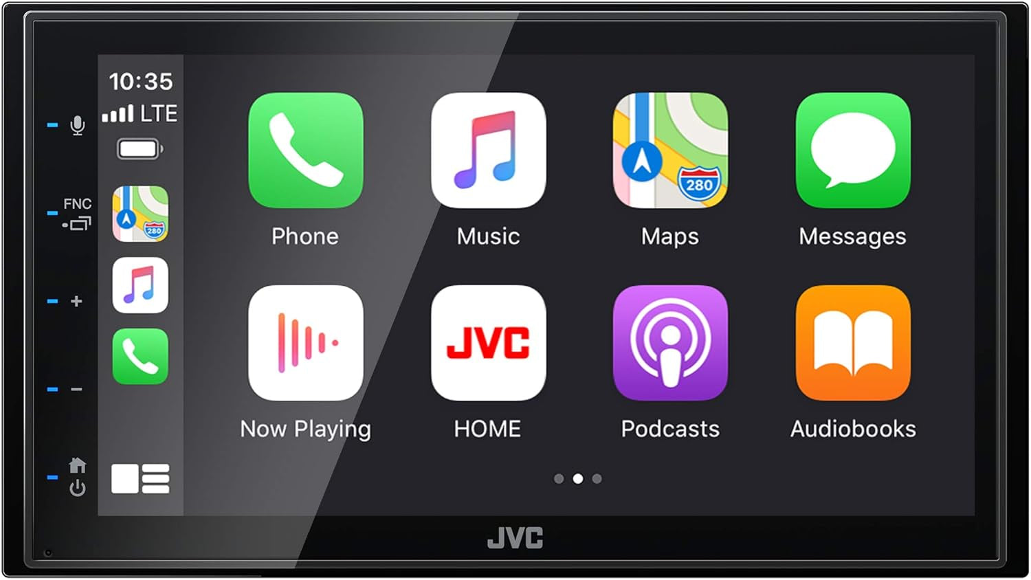 KW-V660BT Apple Carplay Android Auto DVD/CD Player W/ 6.8" Capacitive Touchscreen, Bluetooth Audio and Hands Free Calling, MP3 Player, Double DIN, 13-Band EQ, Siriusxm, AM/FM Car Radio