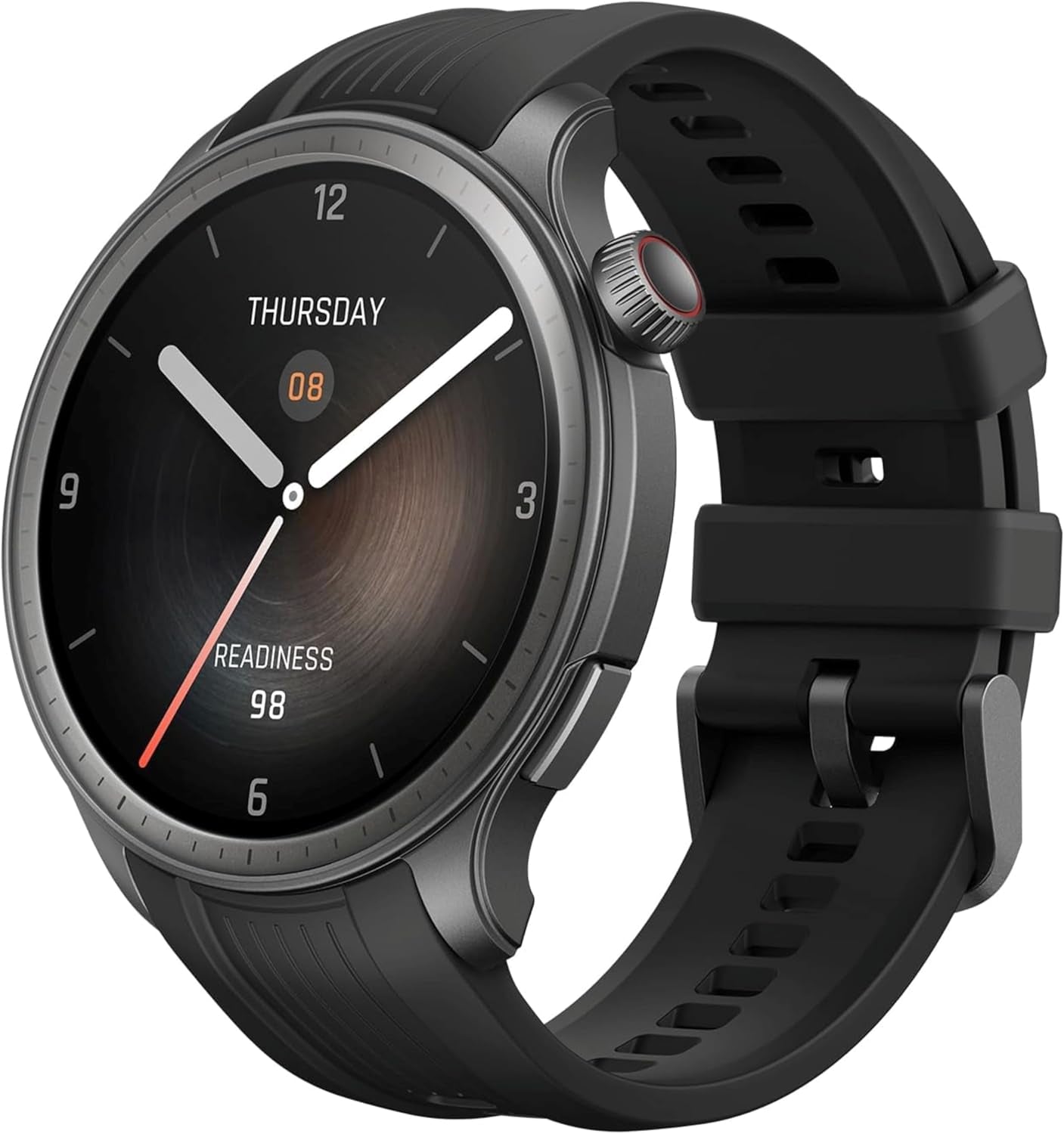 Balance Smart Watch 46Mm with Fitness Tracker, Body Composition & Health Analysis, Sleep Recovery, GPS, Amazon Alexa Built-In, Bluetooth Calling, Fitness Watch for Android Iphone, Sunset Grey