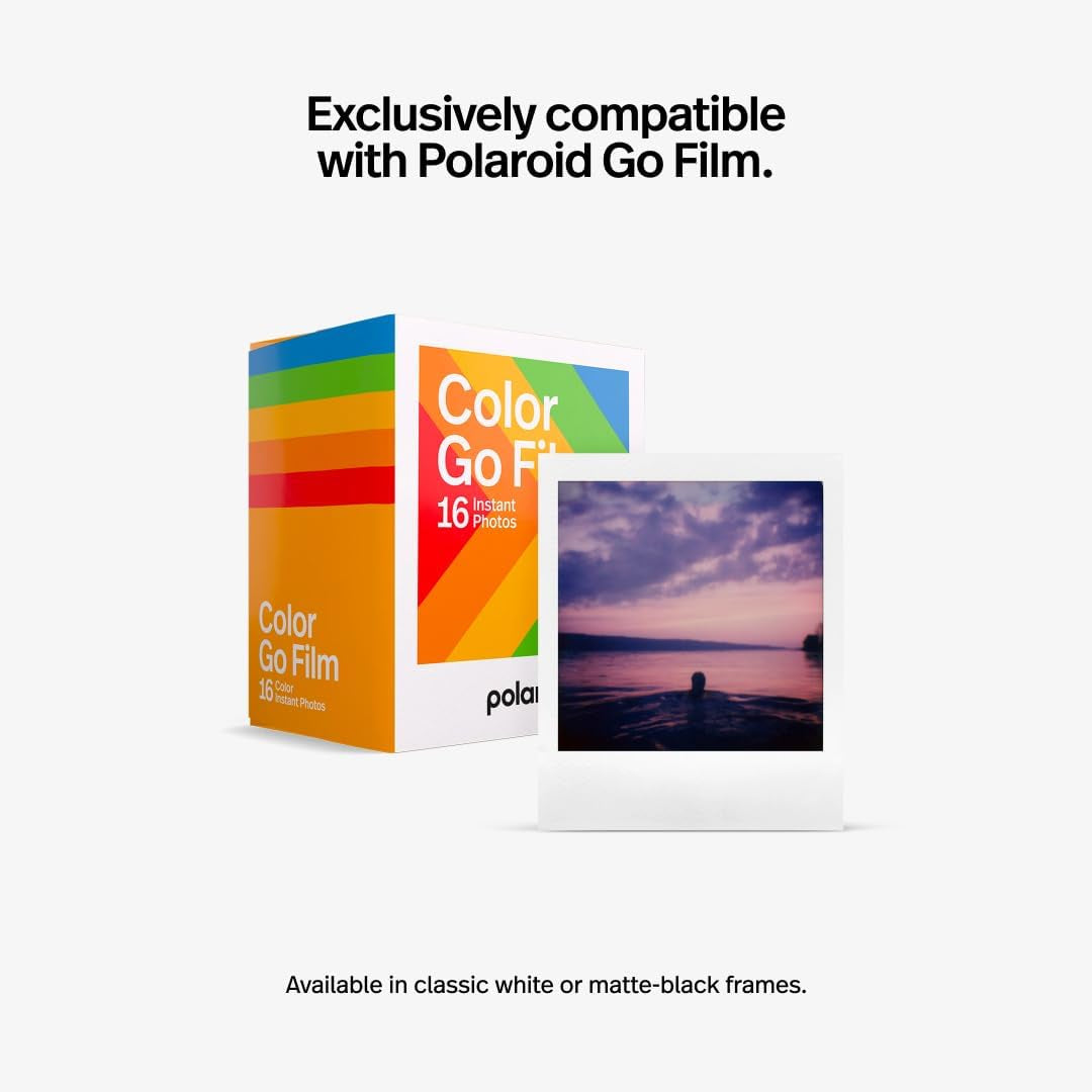 Go Generation 2 - Mini Instant Camera + Film Bundle (16 Photos Included) - White (6282)