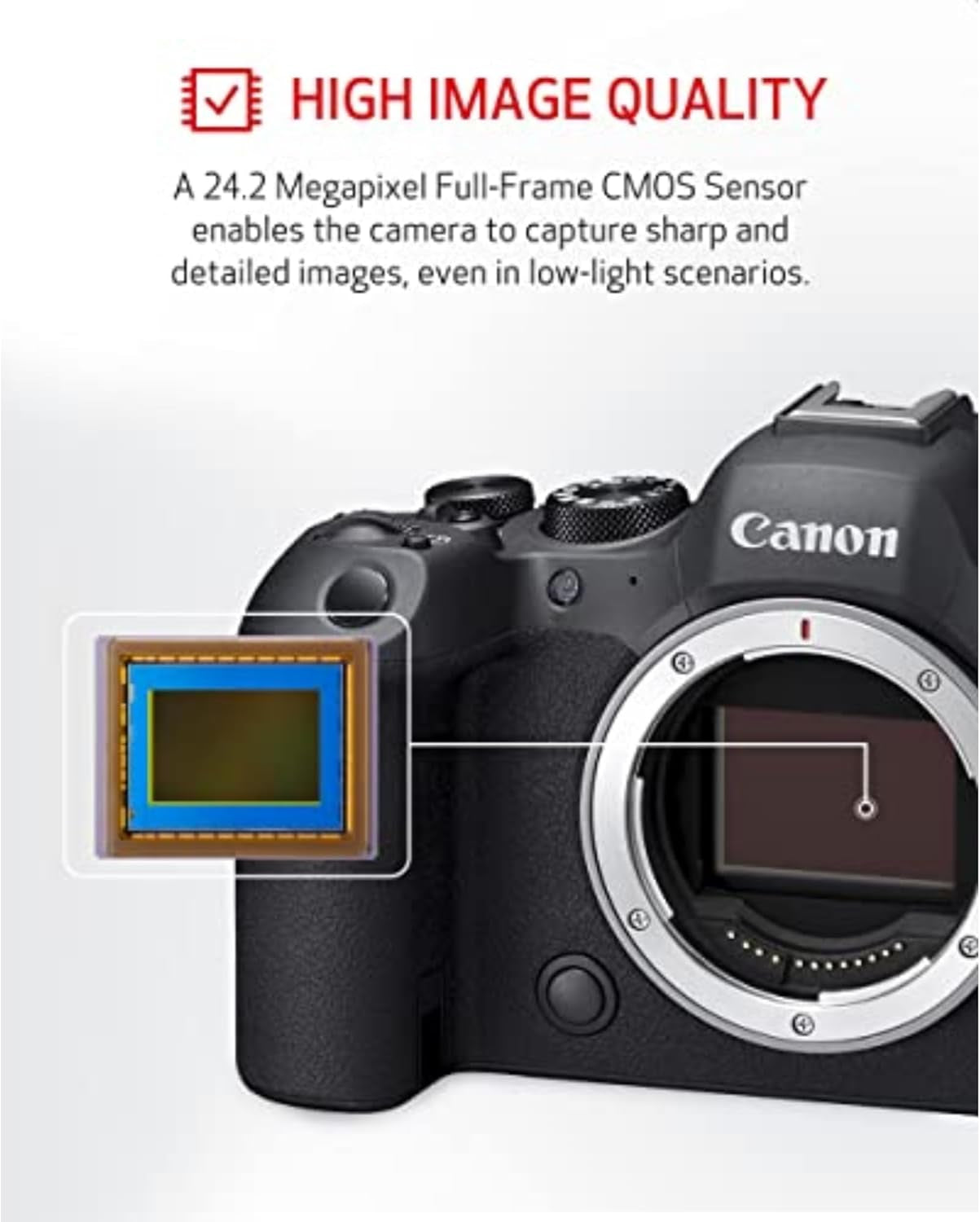 EOS R6 Mark II Mirrorless Camera Rf24-105Mm F4-7.1 Is STM Lens Kit, Full-Frame Hybrid Camera, 24.2 Megapixel CMOS Sensor, Photo and Video Capabilities, Black