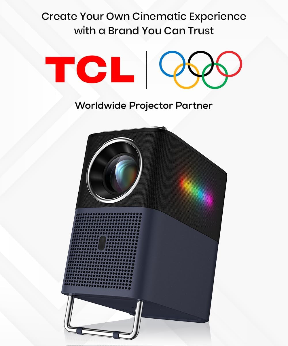 A1 GTV Projector with Official Netflix Licensed, 1080P Portable Outdoor Movie Projector, 360 ISO Lumens, 4K Supported Bluetooth Wifi Projector, 120" Screen, Auto Focus, Dolby Digital, 16W Speaker