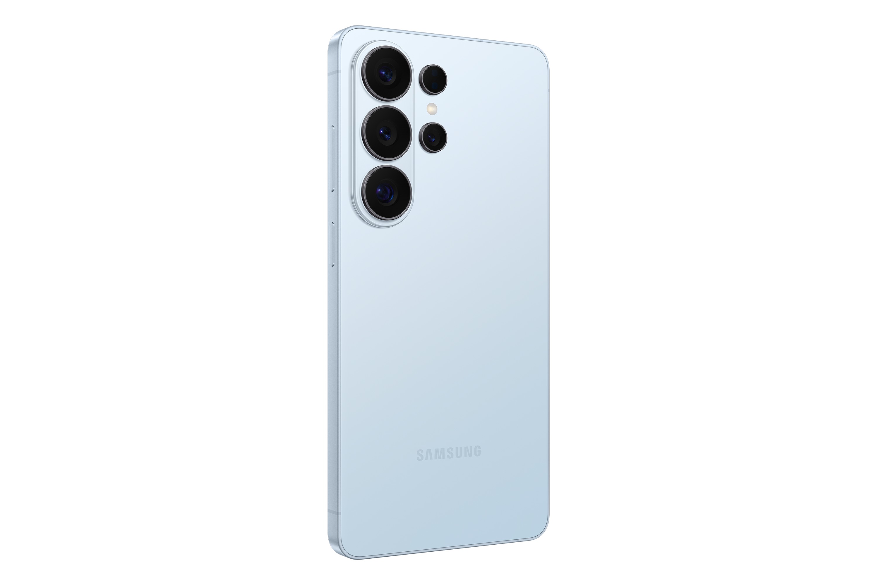 Smartphone Samsung Galaxy S26 Ultra azul cielo, vista trasera con cámaras