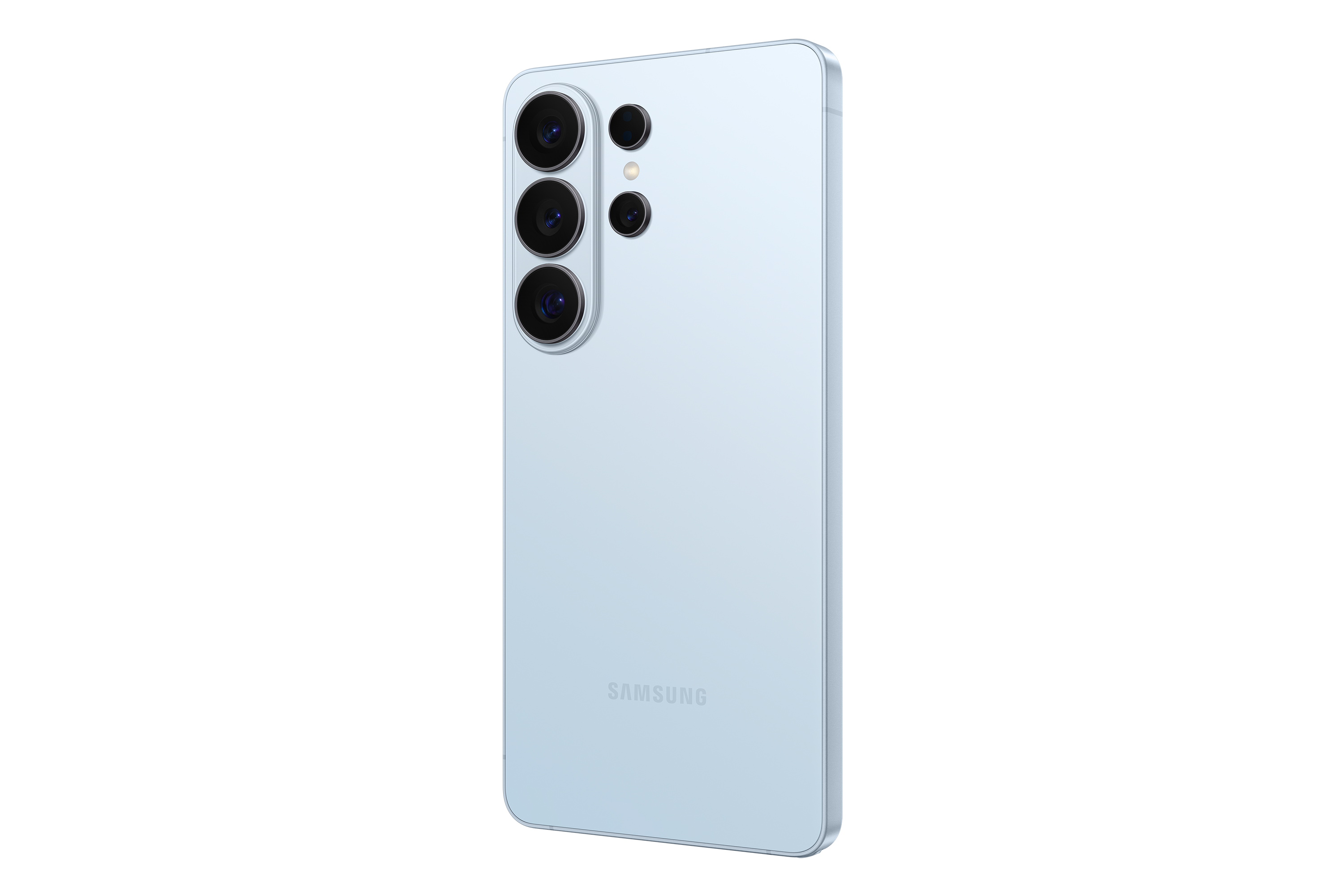 Smartphone Samsung Galaxy S26 Ultra azul cielo, vista trasera con cámaras