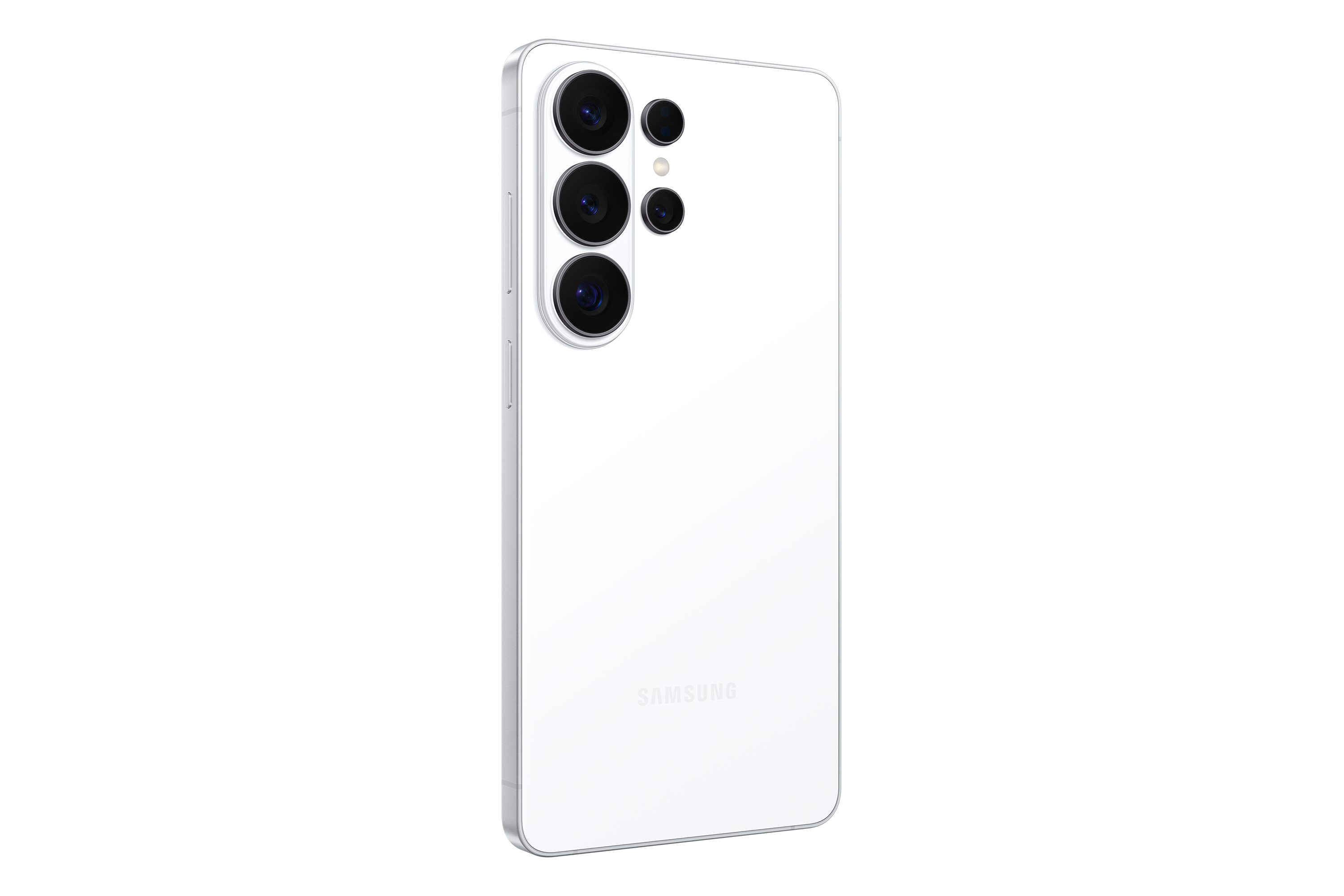 Smartphone Samsung Galaxy S26 Ultra blanco, vista trasera con cámaras