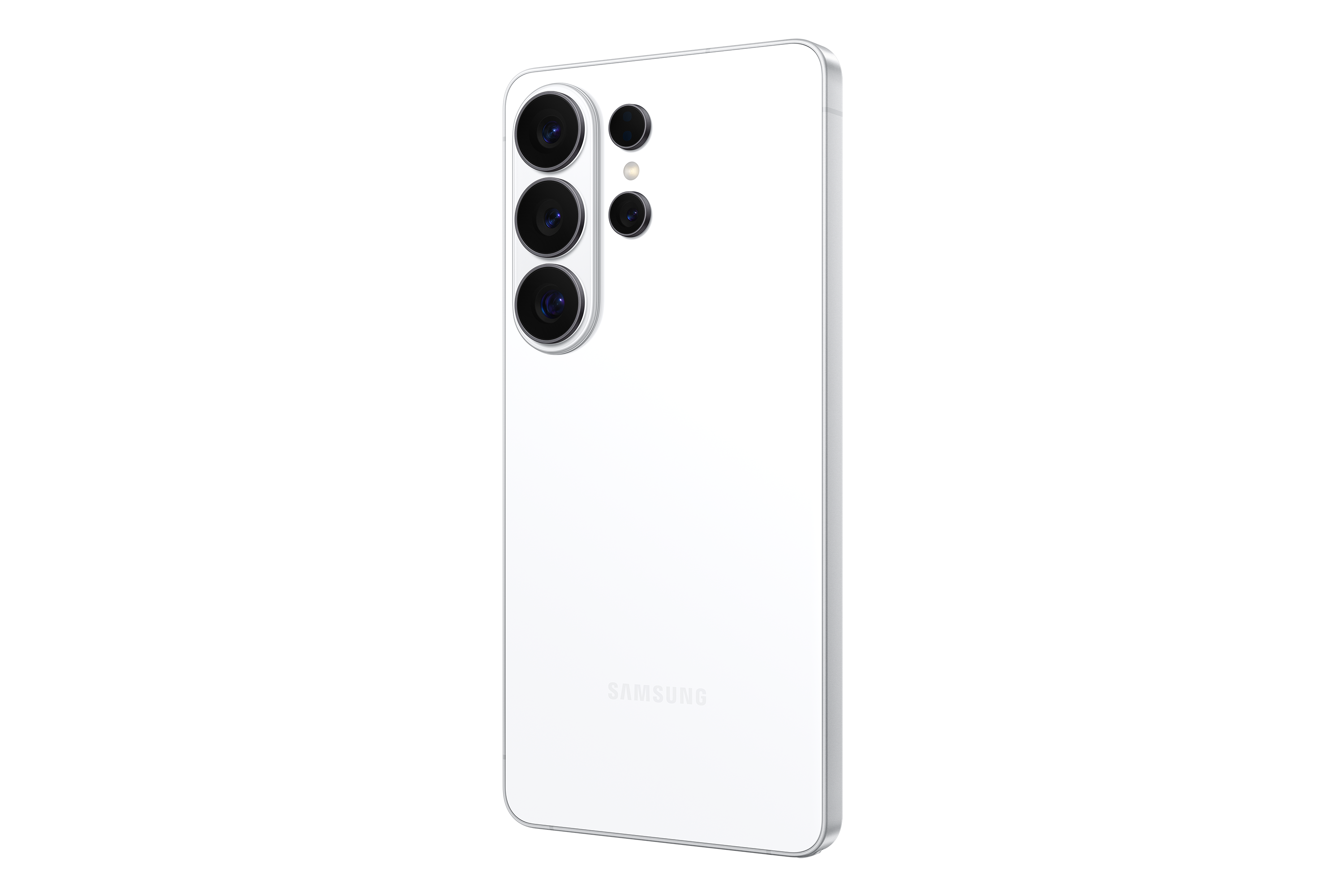 Smartphone Samsung Galaxy S26 Ultra blanco, vista trasera con cámaras