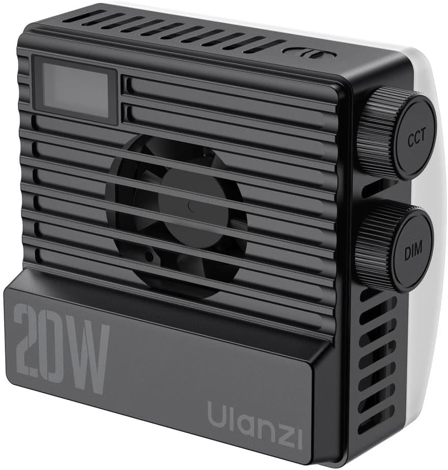 LE20 RGB Video Light, 20W Pocket Camera Light, 2500-9000K CRI 95+ 20 Scene 360° Full Color Portable Photography Video Lighting Mini LED Fill Light for Youtube, Tiktok, 5000Mah Rechargeable
