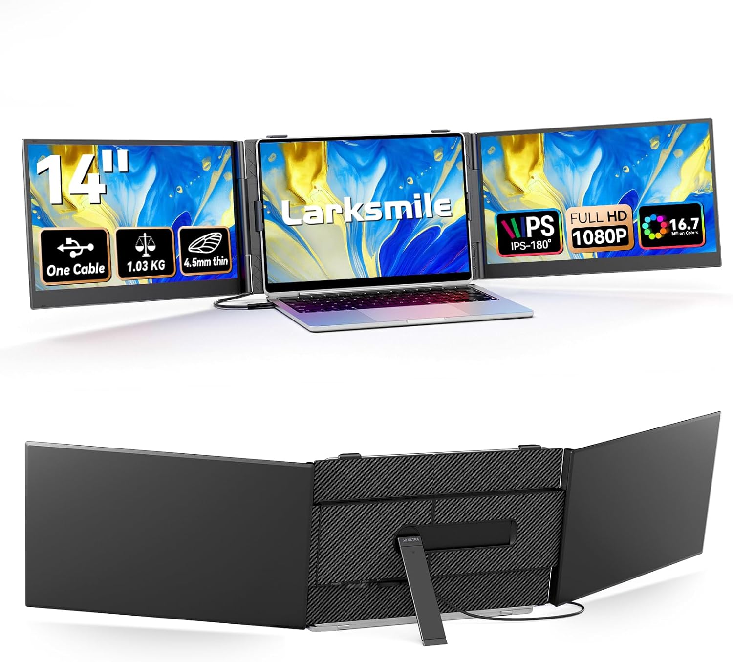 Extensor de Pantalla Triple Larksmile para Laptop