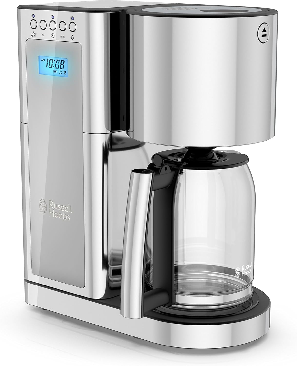 CM8100GYR Glass Series 8-Cup Coffeemaker, Silver