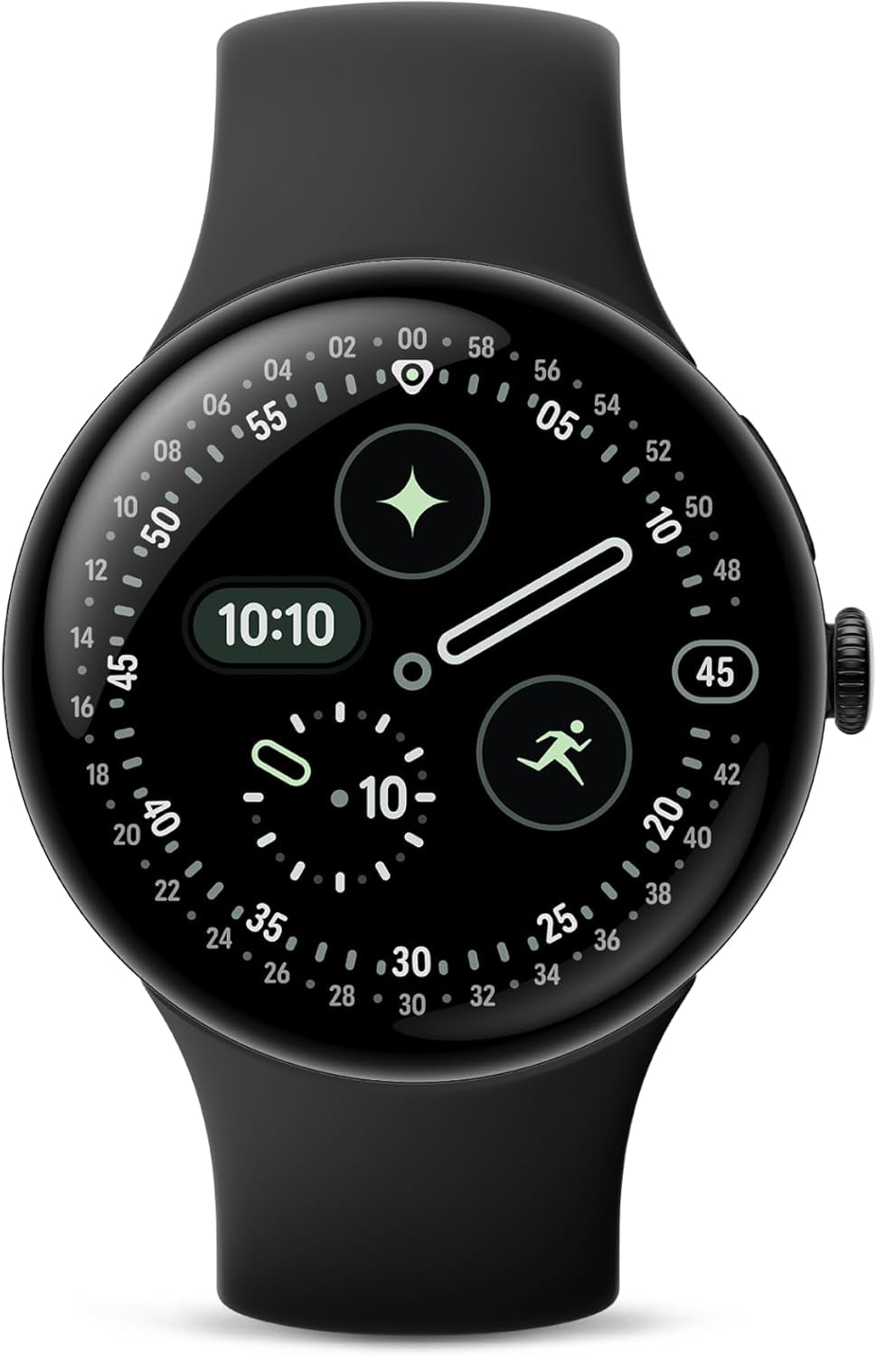 Pixel Watch 4 (45Mm) - Android Smartwatch with Heart Rate and Sleep Tracking - 40-Hour Battery - Fitness Tracking -  AI - Satin Moonstone Aluminum Case - Moonstone Active Band - Wi-Fi