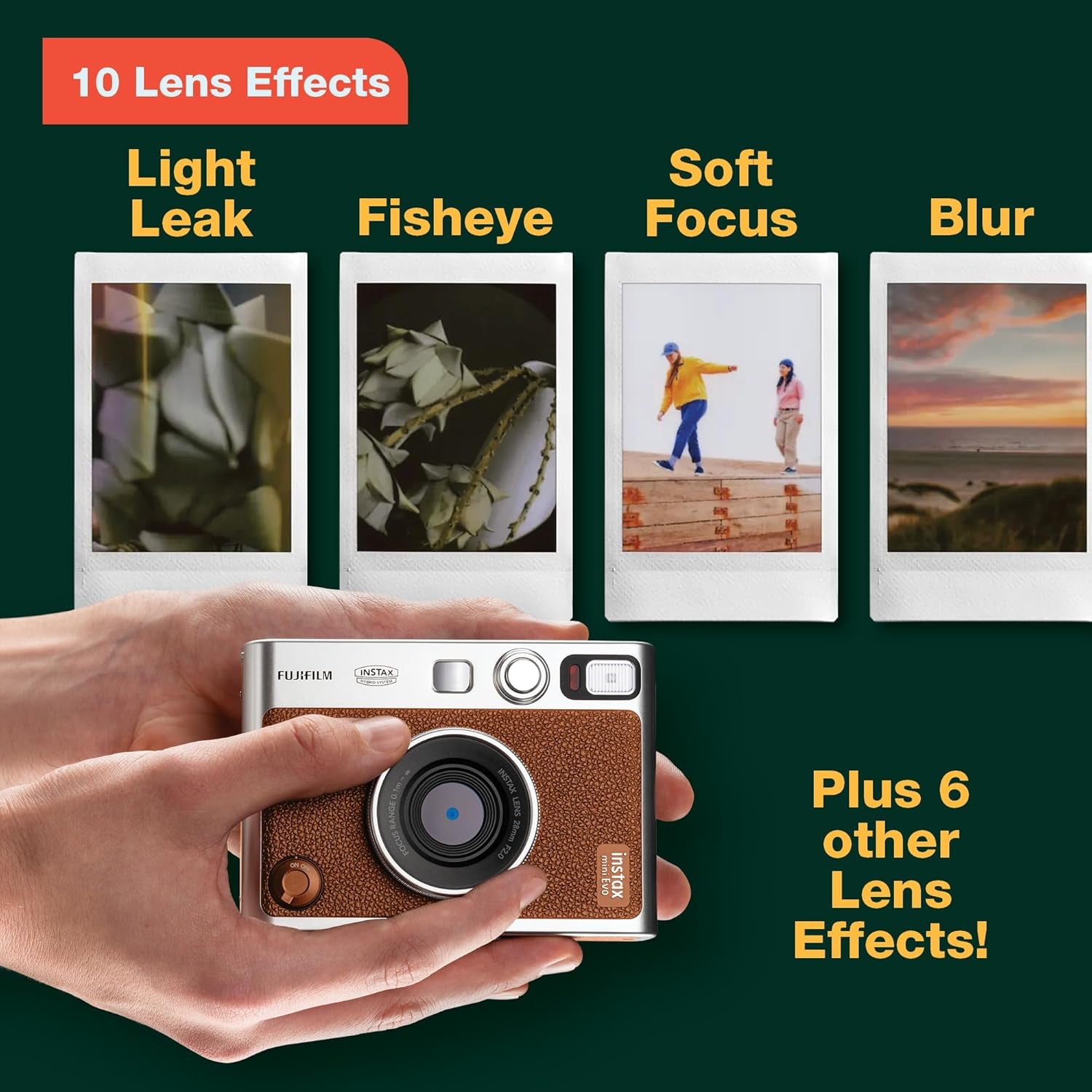 Instax Mini EVO Instant Camera - Brown