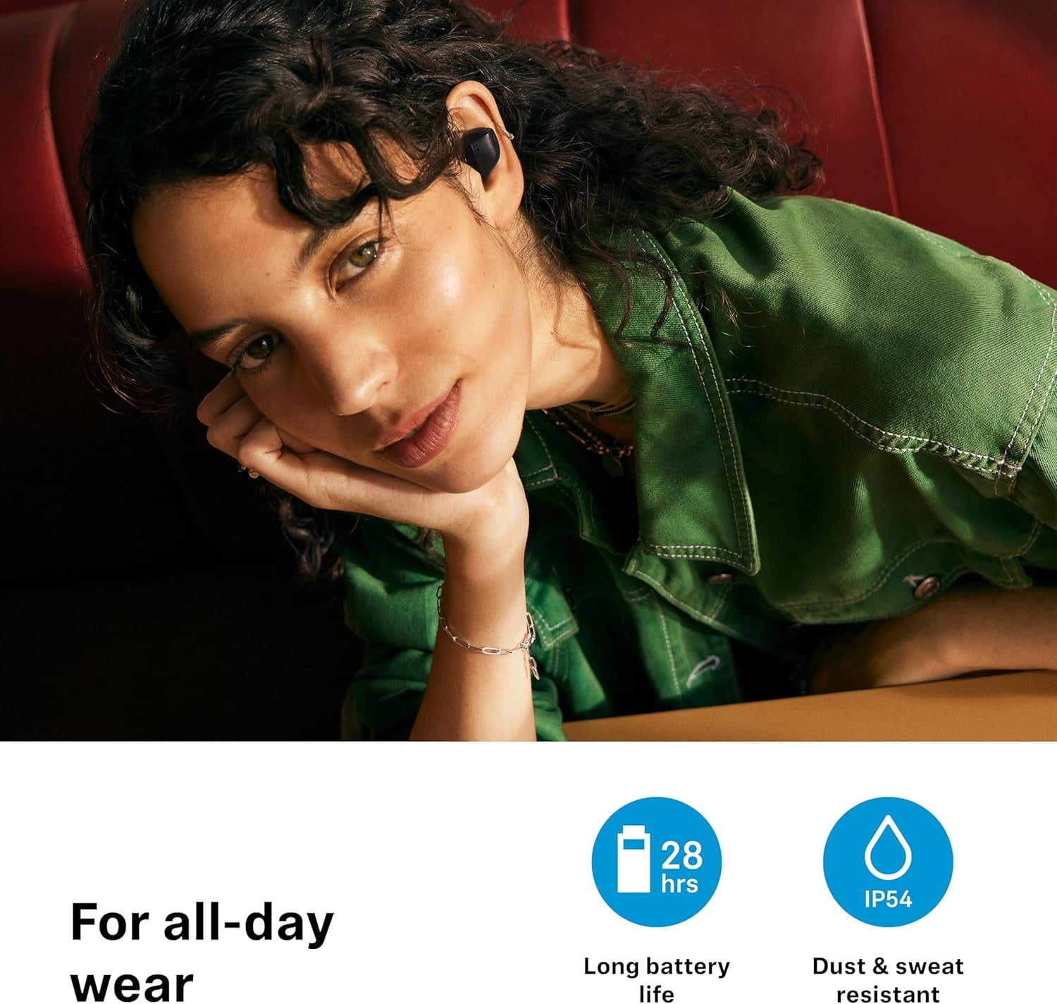 Sennheiser ACCENTUM True Wireless Auriculares - Sonido Nítido Con ANC Híbrida, Diseño Ergonómico, 28 Horas De Duración De Batería, Interfaz Táctil Y Calidad De Llamada Con Doble Micrófono - Negro