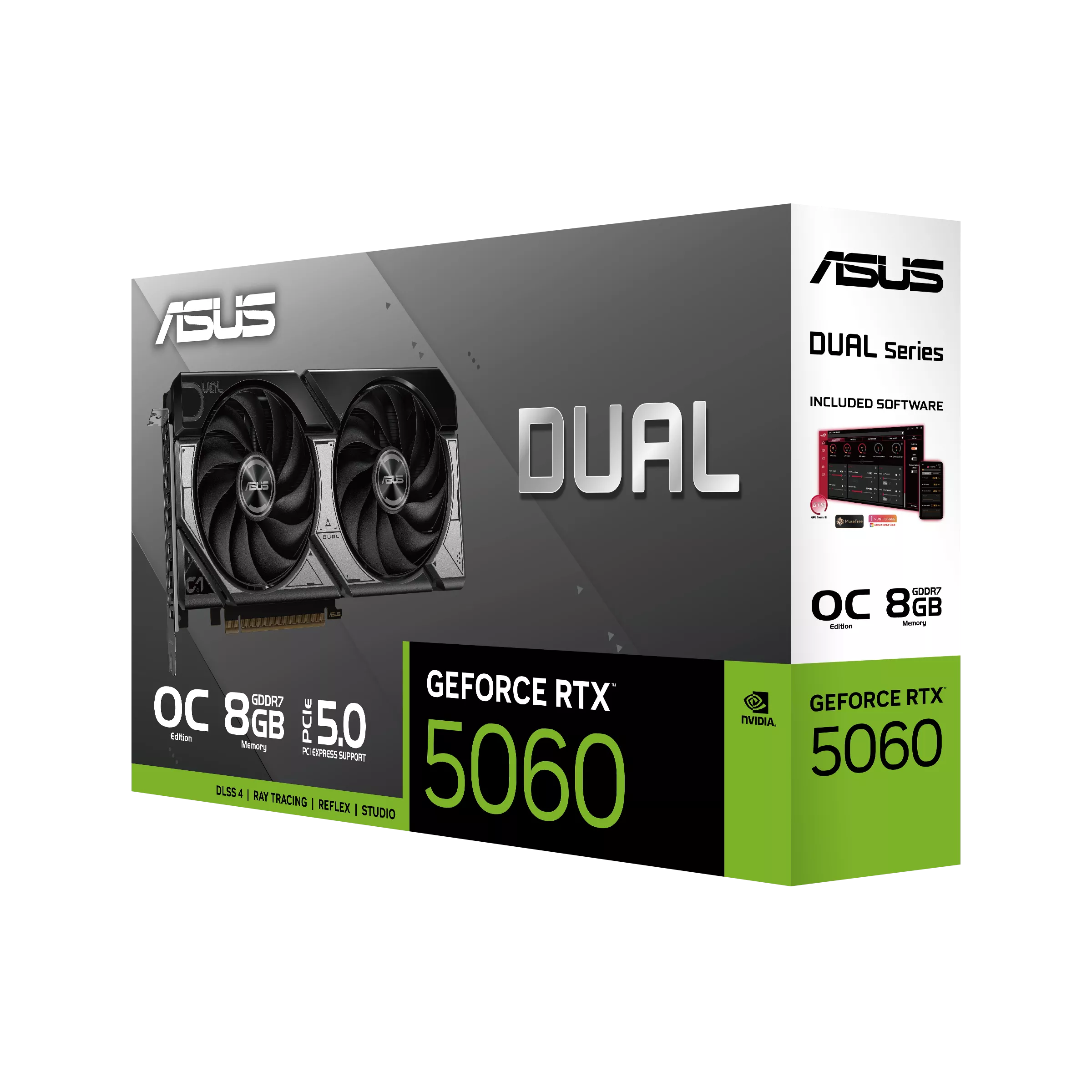 ASUS Dual GeForce RTX 5060 8GB GDDR7 OC Edition GPU